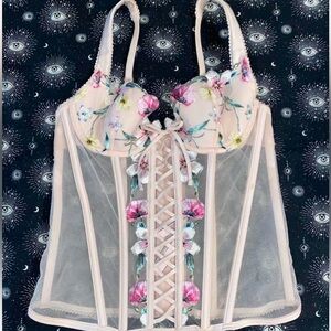 Victorias Secret Floral Corset